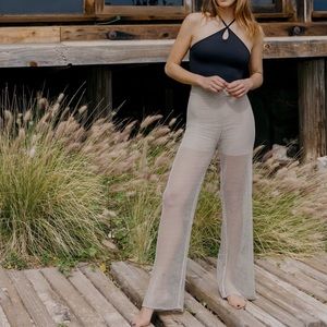 NWOT Zara Mesh Knit Pants